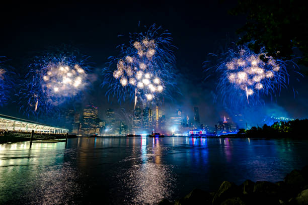 istock Fireworks in New York City 1160264217
