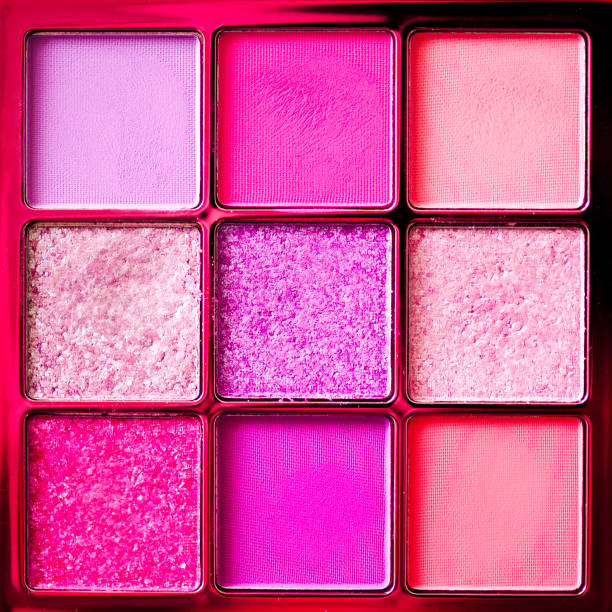 Colorful set of eyeshadows