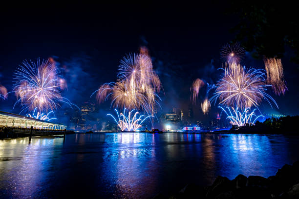 istock Fireworks in New York City 1160264845