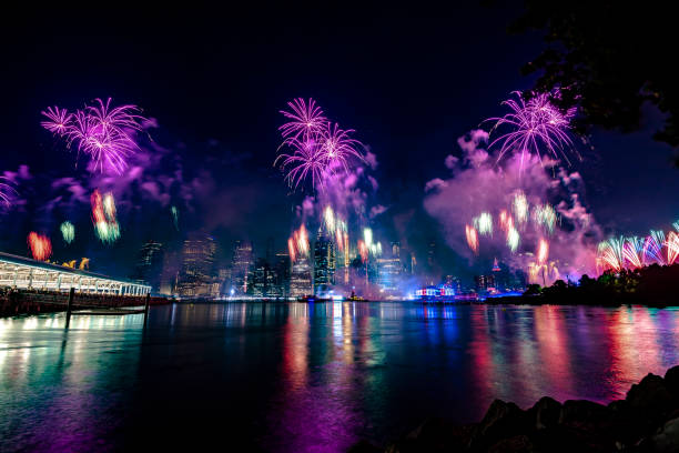 istock Fireworks in New York City 1160264982