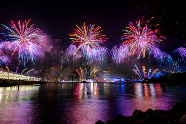 istock Fireworks in New York City 1160264991