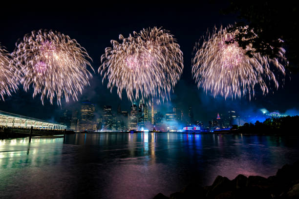 istock Fireworks in New York City 1160265286