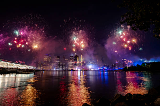 istock Fireworks in New York City 1160266121
