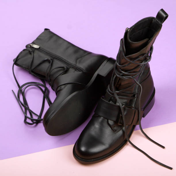 istock woman's shoes for cold weather 1160266649