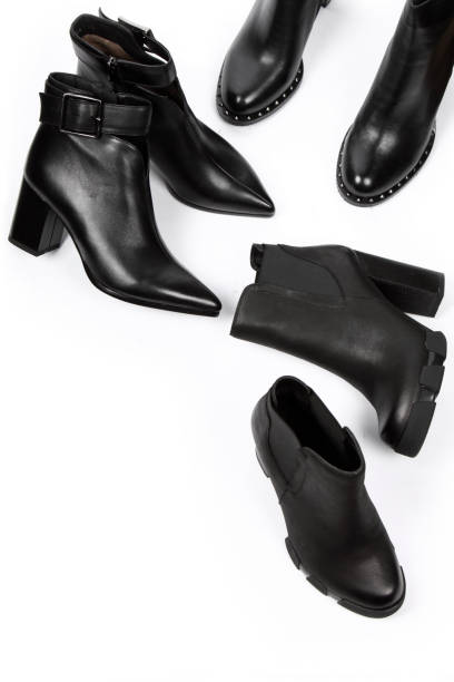 istock woman's shoes for cold weather 1160266657