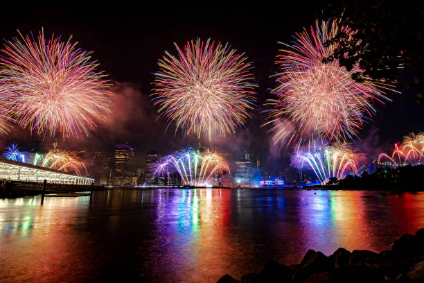 istock Fireworks in New York City 1160266819