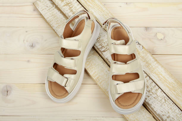 istock woman's shoes for warm weather 1160266869