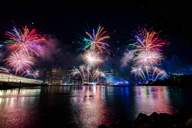 istock Fireworks in New York City 1160267071