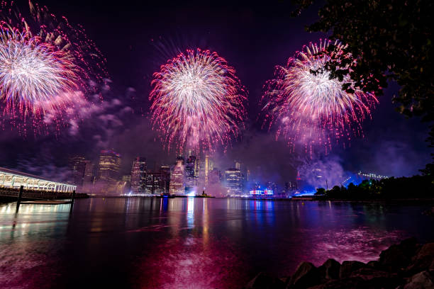 istock Fireworks in New York City 1160267236
