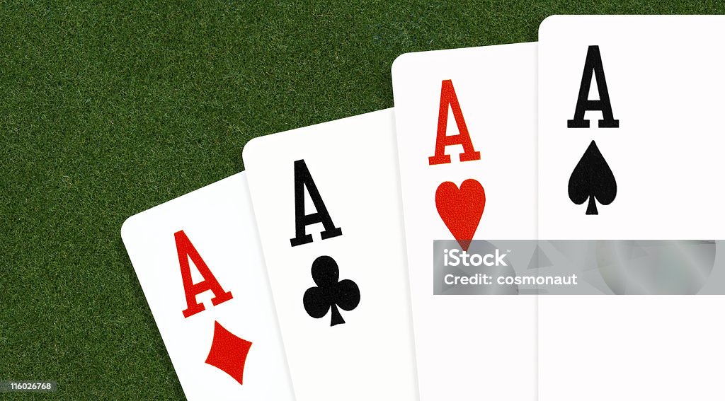 Cztery Aces w pokera - Zbiór zdjęć royalty-free (As)