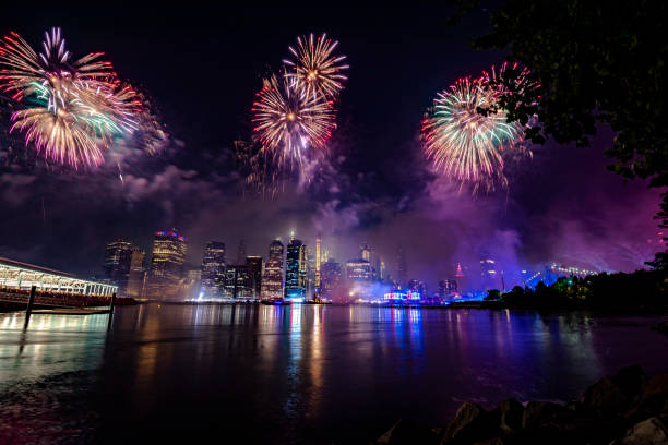 istock Fireworks in New York City 1160267848