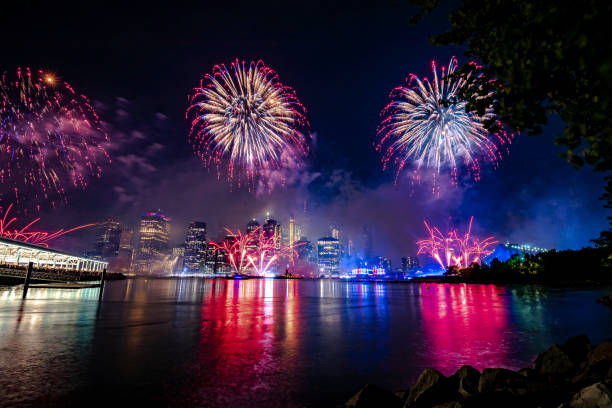 istock Fireworks in New York City 1160267854