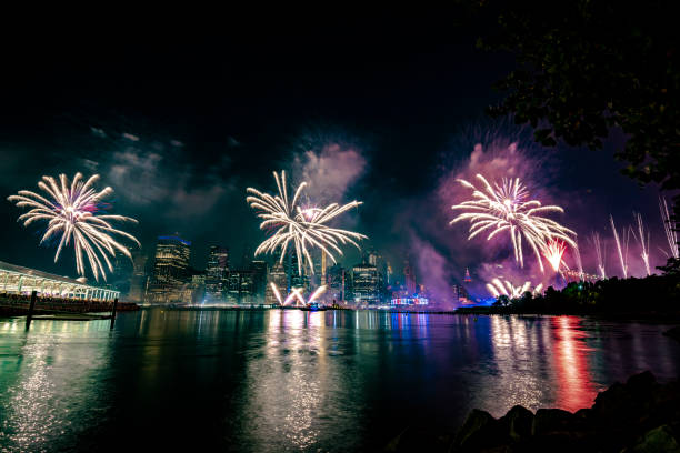 istock Fireworks in New York City 1160268118