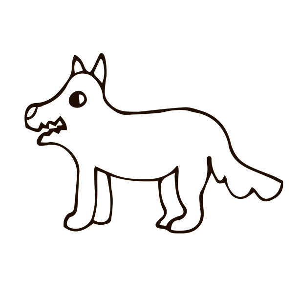 Ilustración de Dibujos Animados Lobo Lineal Garabato Aislado Sobre Fondo Blanco Ilustración Vectorial y más Vectores Libres de Derechos de Animal - iStock Ilustración de Dibujos Animados Lobo Lineal Garabato Aislado Sobre Fondo Blanco Ilustración Vectorial y más Vectores Libres de Derechos de Animal - iStock