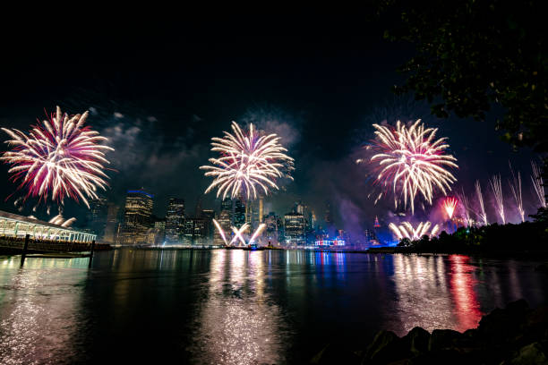 istock Fireworks in New York City 1160268323