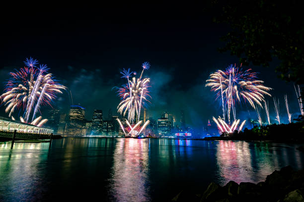 istock Fireworks in New York City 1160268324