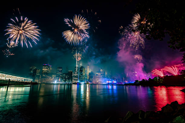 istock Fireworks in New York City 1160269804
