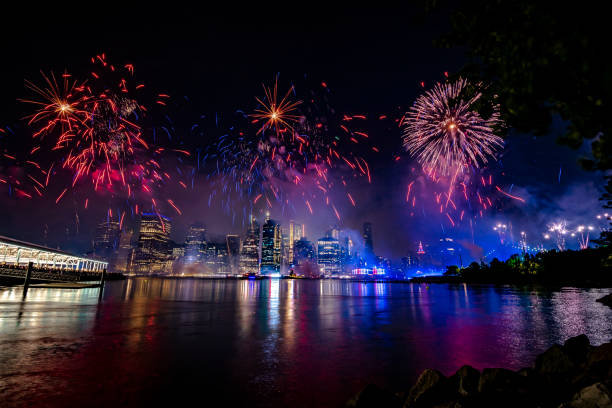 istock Fireworks in New York City 1160271164