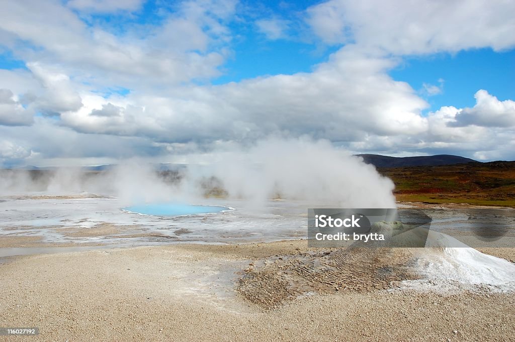 Геотермальная поле Hveravellir - Стоковые фото Fumarole роялти-фри