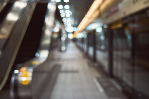 Empty subway station