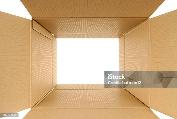 Looking Through Stock Photo - Download Image Now - Cardboard, Cardboard Box, Diminishing Perspective