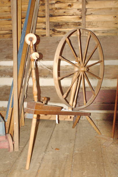 istock Wooden spinning wheel 1160281519