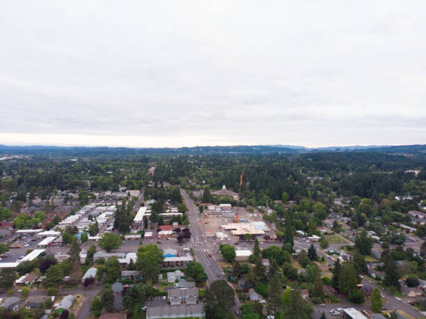 istock Photo suburb, top view, landscape shooting 1160286032