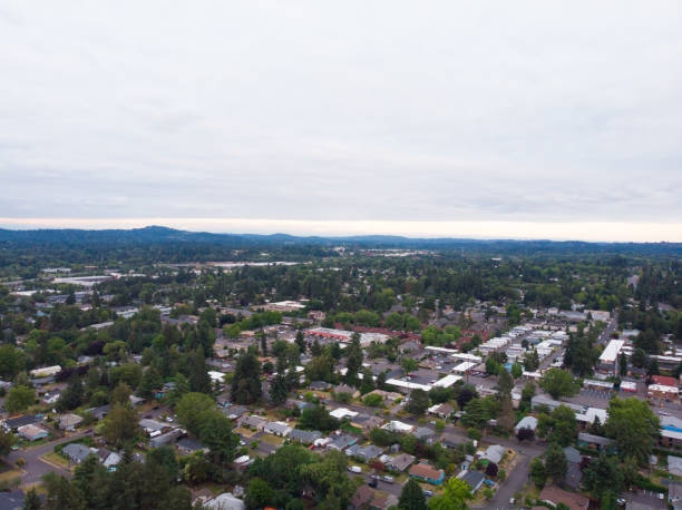 istock Photo suburb, top view, landscape shooting 1160286159