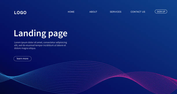 Website Template Design Landing Page Modern Design For Website Vector  Illustration Stock Illustration - Download Image Now - iStock