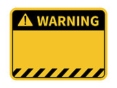 istock Warning sign. Blank warning sign. Vector illustration 1160294130