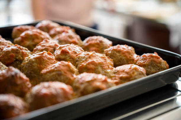 meatballs in a oven proof container