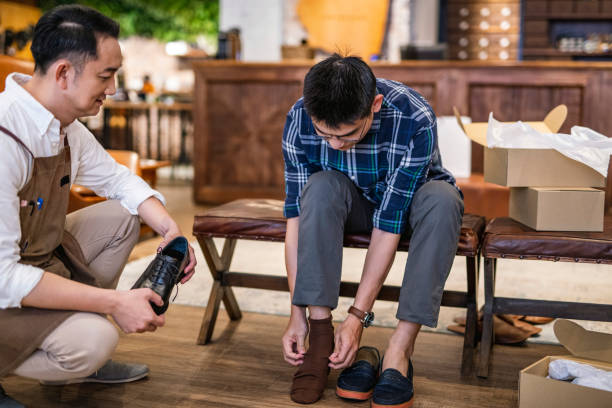 istock Luxury Shoe Shopping in Taipei 1160296992