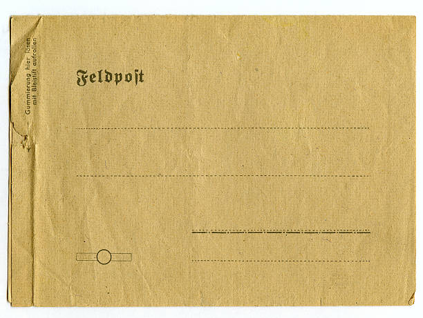 istock Old grunged, stained yellowed army postal service 116029860