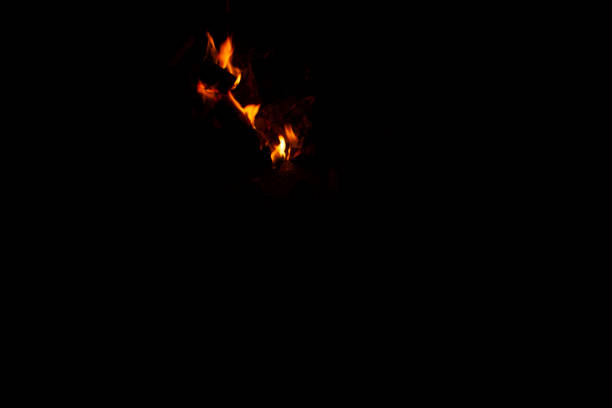 istock Flames flames that burn in the darkness of hell 1160302411