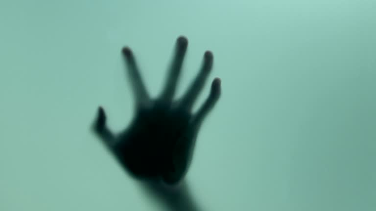 Terrified hand