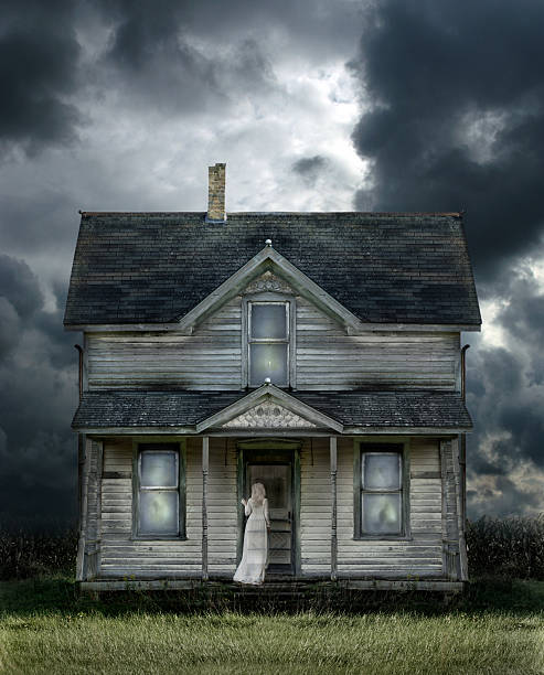 istock Ghost on Porch in a Storm 116031309