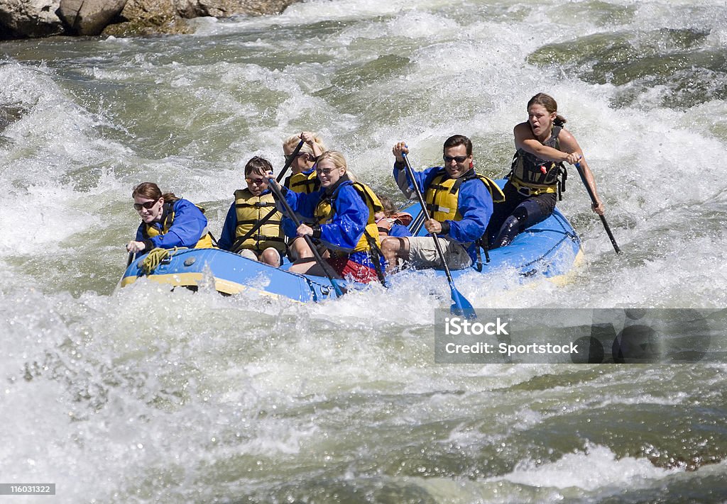 Wildwasser-Rafting-Möglichkeiten in Colorado - Lizenzfrei Familie Stock-Foto