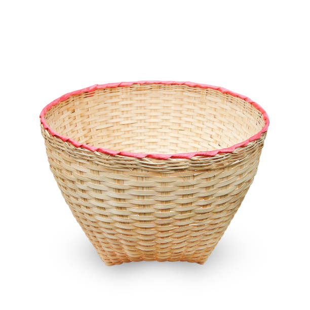 istock bamboo basket handmade isolated on white background 1160316436