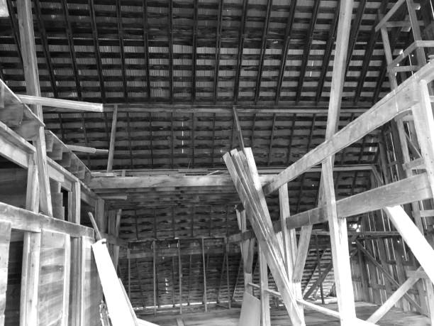 istock Inside of a Barn -- Rural Kansas in Black & White 1160323074