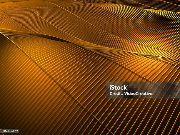 Fondo Abstracto Oro Olas Foto de stock y más banco de imágenes de Abstracto - Abstracto, Alambre, Arreglo