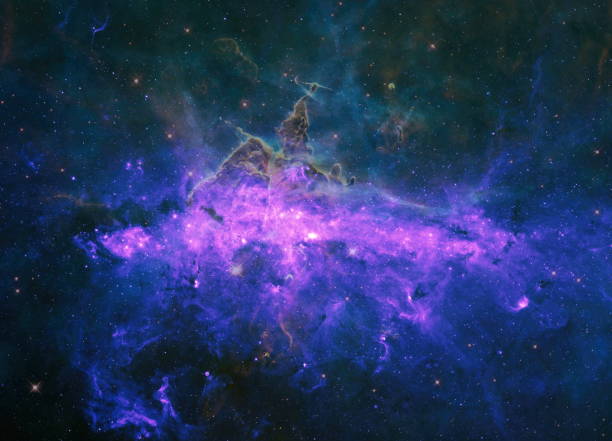 istock Nebula and galaxies in deep space. Elements of this image furnished by NASA. 1160327738