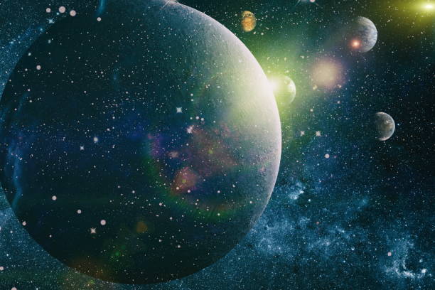 istock planets, stars and galaxies in outer space showing the beauty of space exploration. Elements furnished by NASA . 1160328769