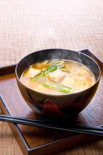 istock Tofu and Miso soup of silk sheath 1160332830