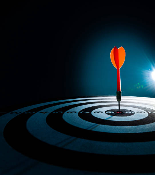 istock Close up of dart on target 1160333868