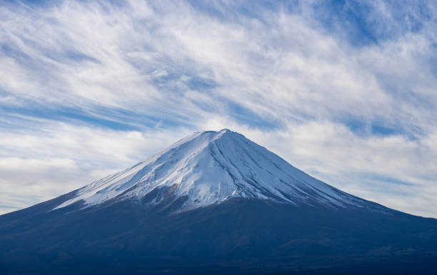 istock scenic of closeup mountain fuji on cloudscape blue sky 1160338035