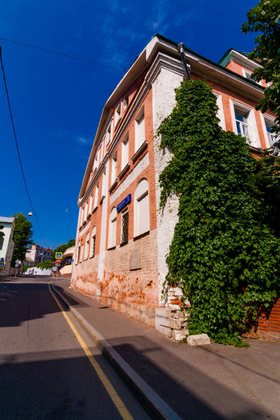 istock Red brick house in classic style 1160338469