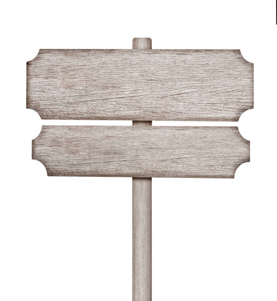 istock Wooden sign isolated on white. 1160339022