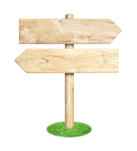 istock Wooden sign isolated on white. 1160340121