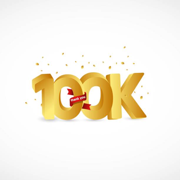 istock Thank you 100k vector template. Design for celebration, greeting cards or print.Print 1160340172
