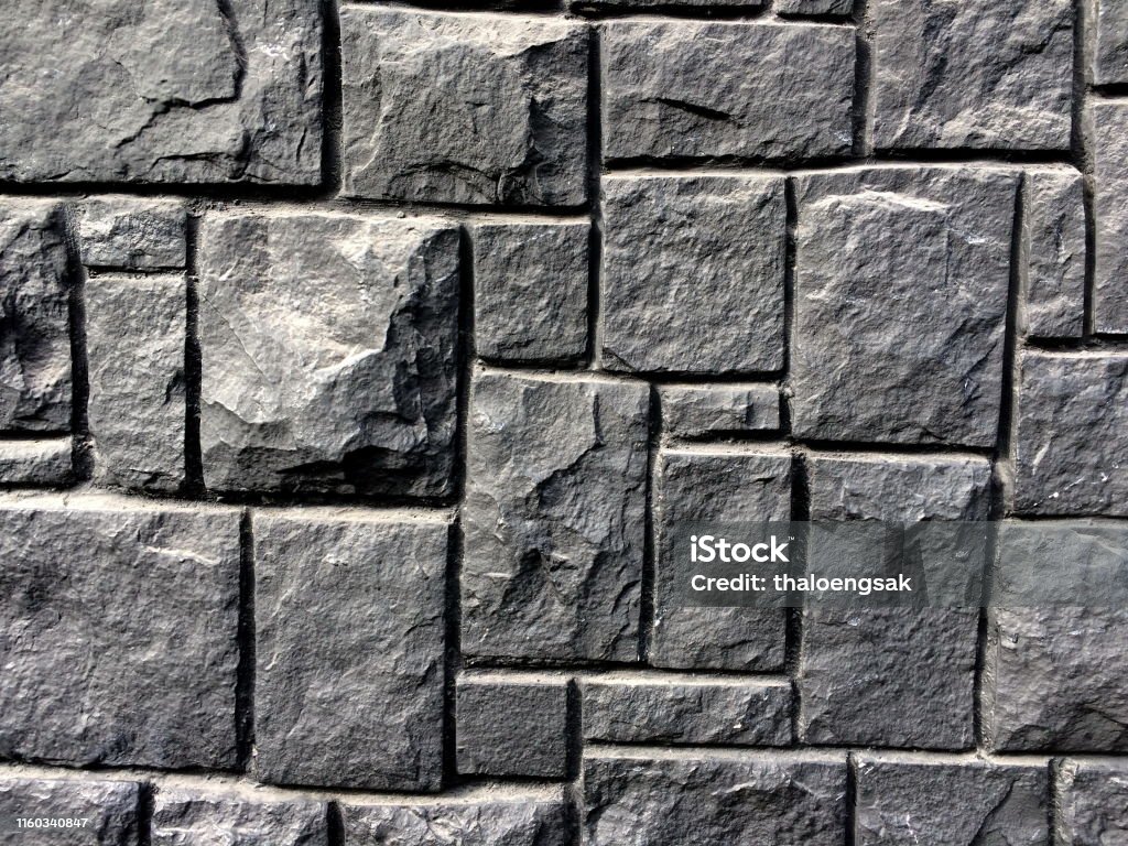 Stone Block Wall Với Hoa Văn Vuông Trừu Tượng Texturerock Wall Background  Nền Đá Phiến Màu Xám Đậm Hoặc Nền Tường Đá Lâu Đài Cũ Hình ảnh Sẵn có - Tải  xuống